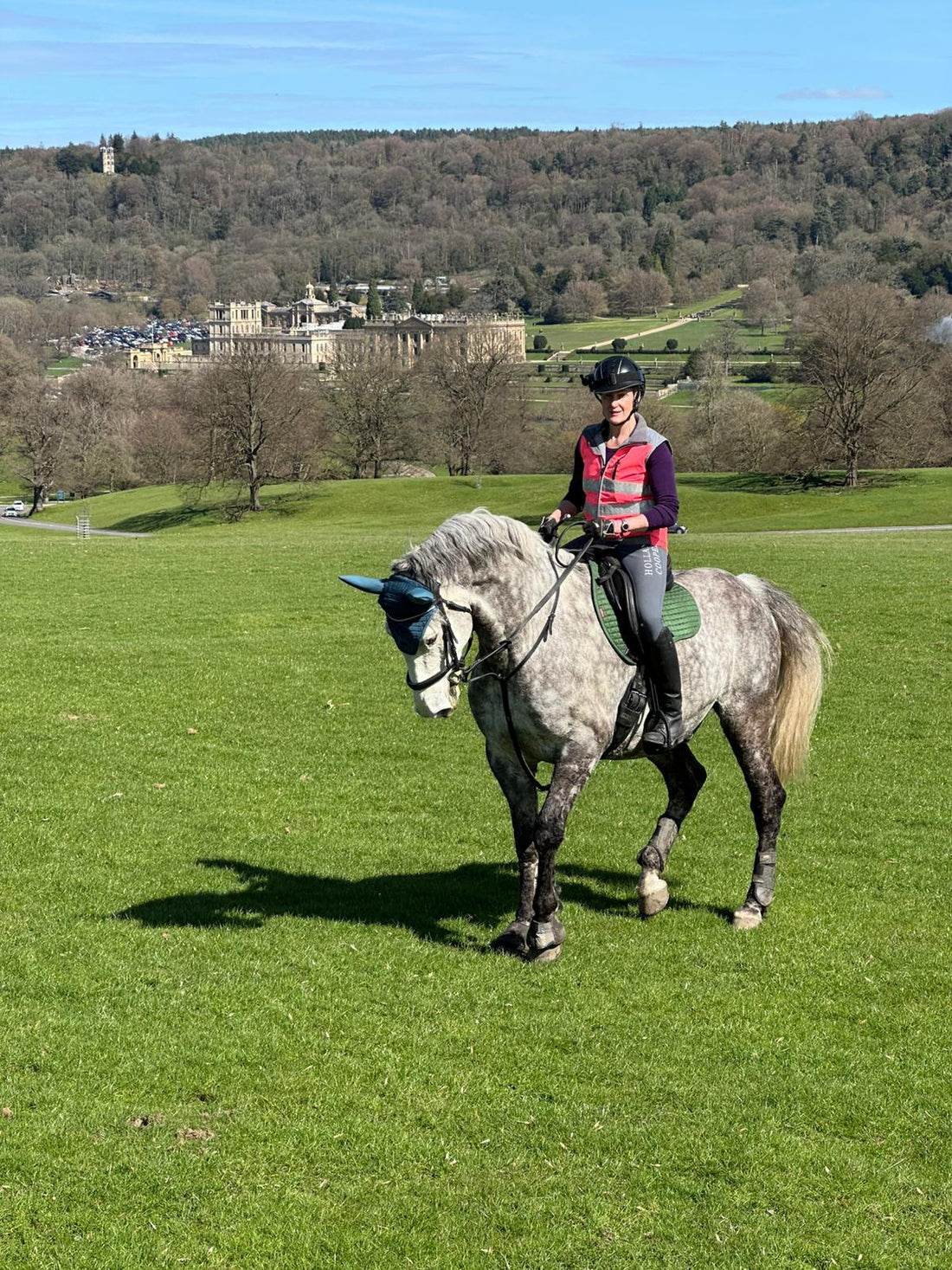Guided horse ride at Chatsworth Estate, Peak District